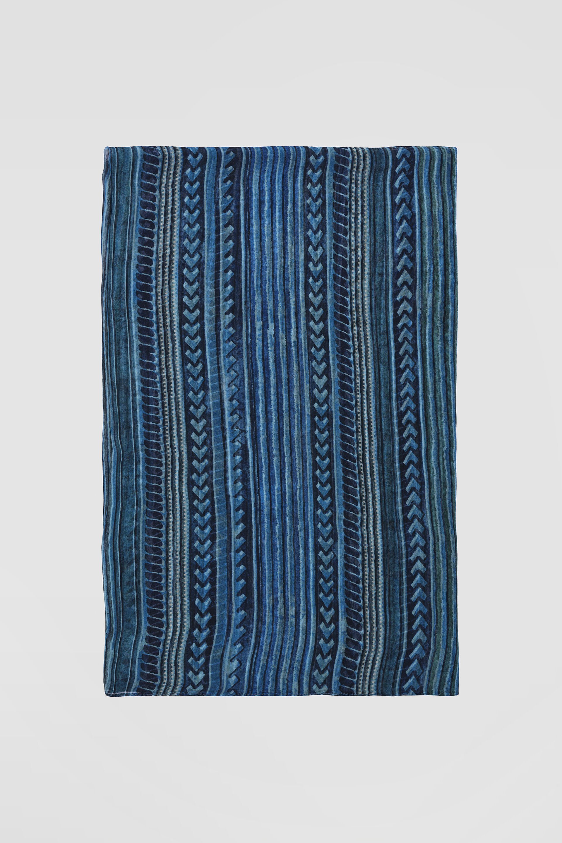 Avis Printed Saree - Blue, Blue, image 10